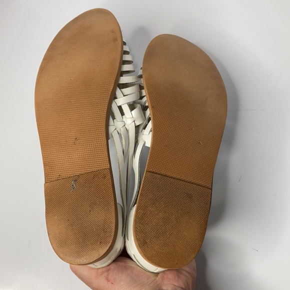 Vintage Fragola white leather Huaraches sandals size 10 B - Picture 5 of 6